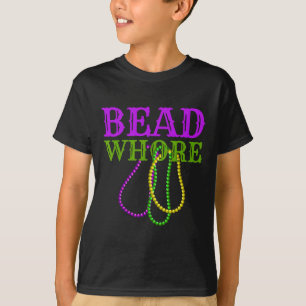 Bead Funny Adult Humor Mardi Gras Karneval Kostüm T-Shirt
