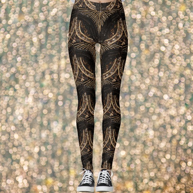 Bead Look ART DECO Ära der 1920er Jahre: Schwarz & Leggings (Von Creator hochgeladen)