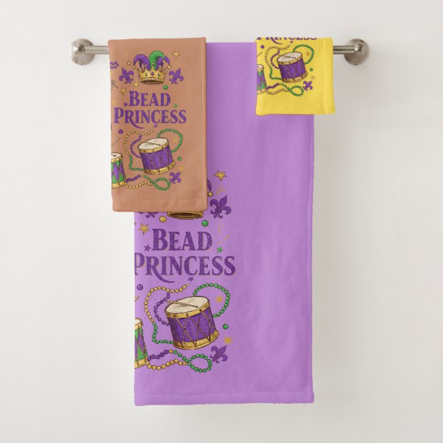 Bead Princess - Mardi Gras Badhandtuch Set (Insitu)