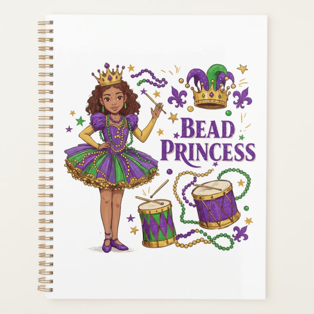 Bead Princess - Mardi Gras Planer (Vorderseite)