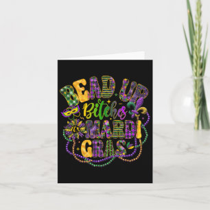 Bead Up B Tches - Mardi Gras Festival Moon and Sta Karte
