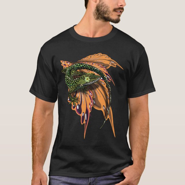 Beaded Anole Lizard T-Shirt (Vorderseite)