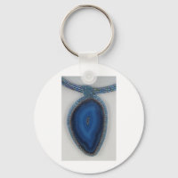 Beaded Blue Agate