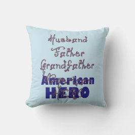 Beaded Husband Pater Hero Square Kissen