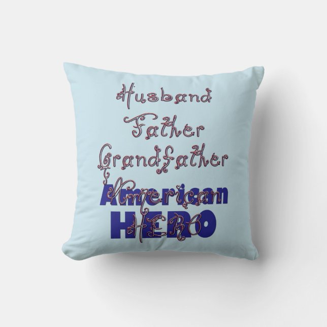 Beaded Husband Pater Hero Square Kissen (Vorderseite)