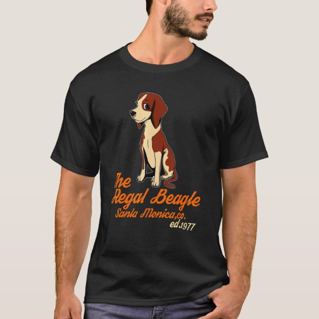 Beagle 70er 80er Threes Sitcom T-Shirt (Vorderseite)