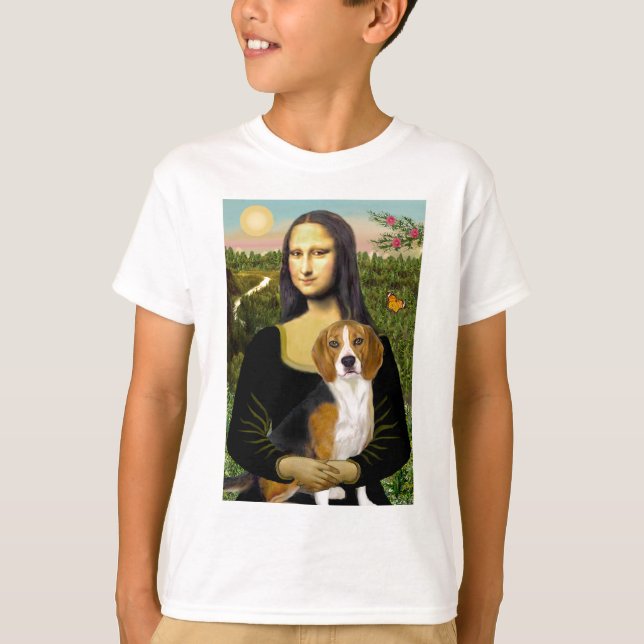 Beagle 7 - Mona Lisa T-Shirt (Vorderseite)