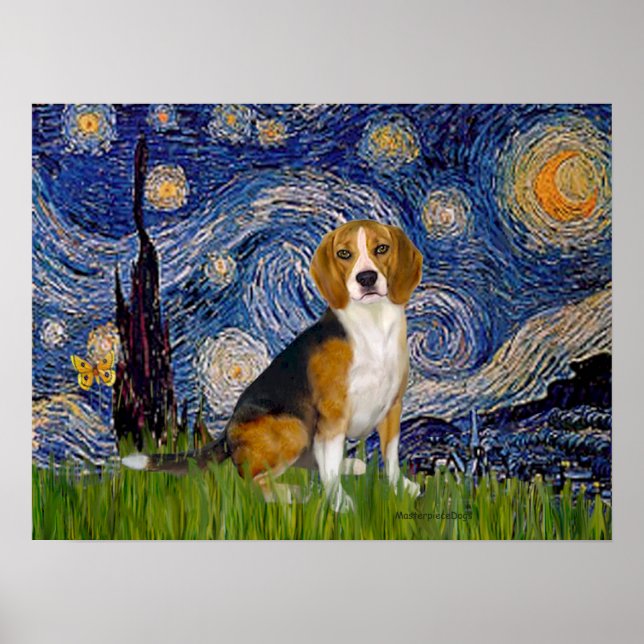 Beagle 7 - Sternennacht Poster (Vorne)