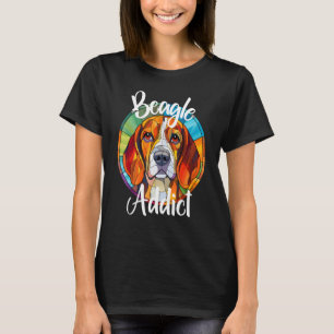 Beagle Addict Hund Mama Welpe farbige Pet Fur Baby T-Shirt