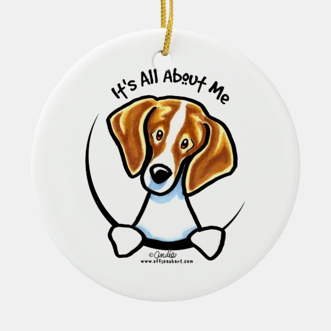 Beagle alles über mich IAAM Keramikornament (Vorne)