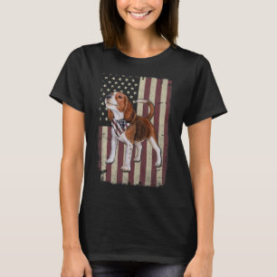 Beagle American Flag Bandana Patriotic 4. Juli T-Shirt