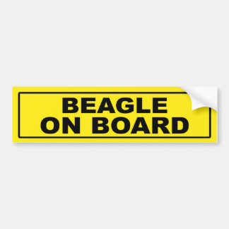 Beagle an Bord Autoaufkleber