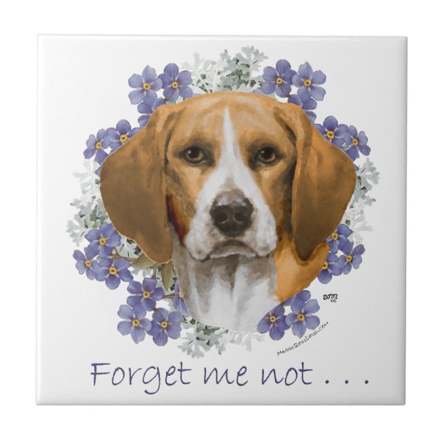 Beagle-Andenken Fliese (Vorderseite)