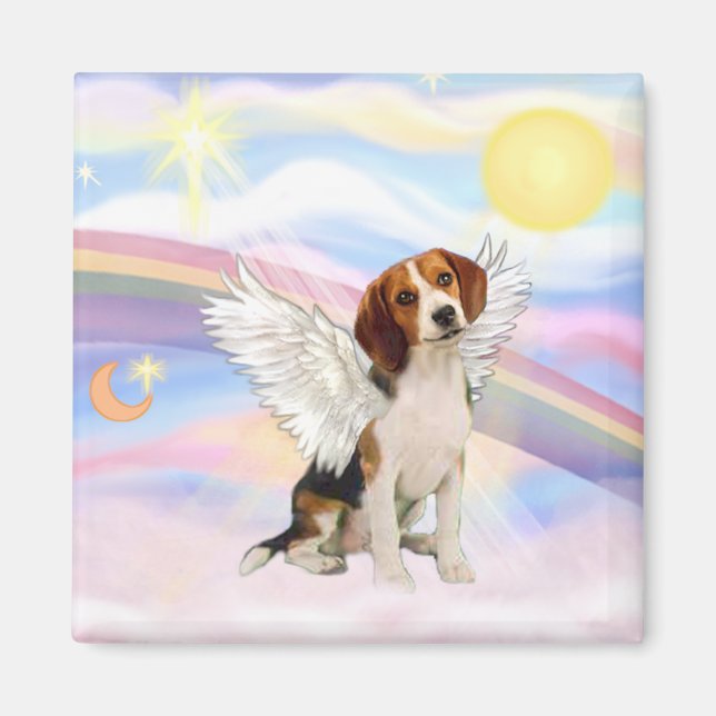 Beagle Angel Magnet (Vorne)