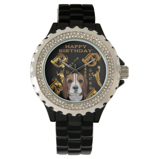 Beagle Armbanduhr (Vorderseite)
