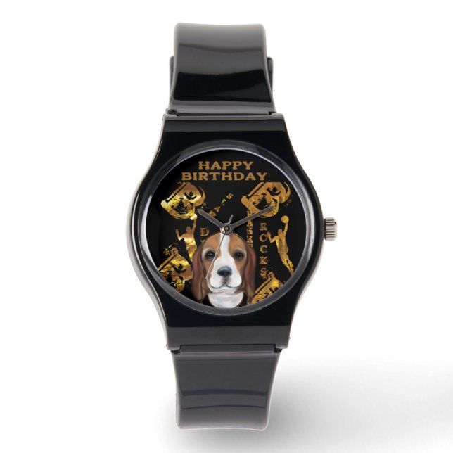 Beagle Armbanduhr (Vorderseite)
