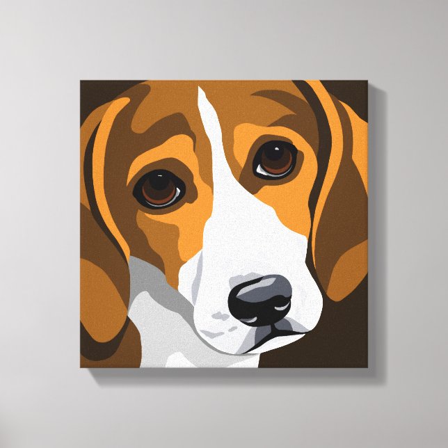 Beagle Art Canvas Prints Leinwanddruck (Vorderseite)