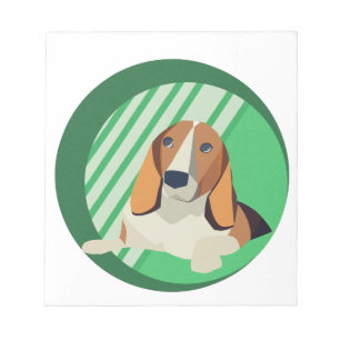 Beagle Art Notizblock