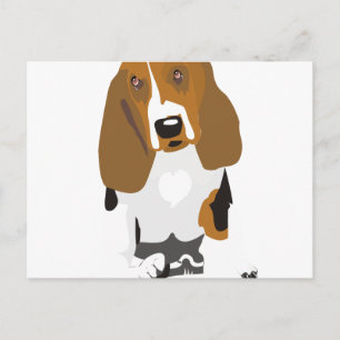 Beagle Art Postkarte