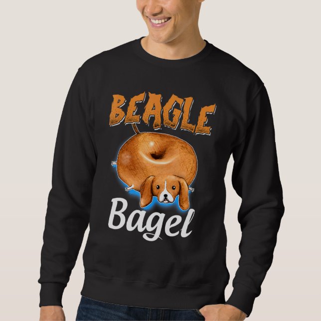 Beagle Bagel Beagle Dog Bagel Brot Süße Tier Sweatshirt (Vorderseite)