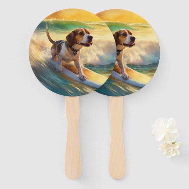 Beagle Beach Surfanstrich Fächer (Vorne und Hinten)