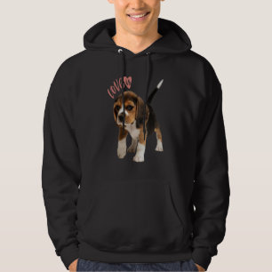 Beagle Beagle Liebe ist Hund Mama Vater Welpe Haus Hoodie