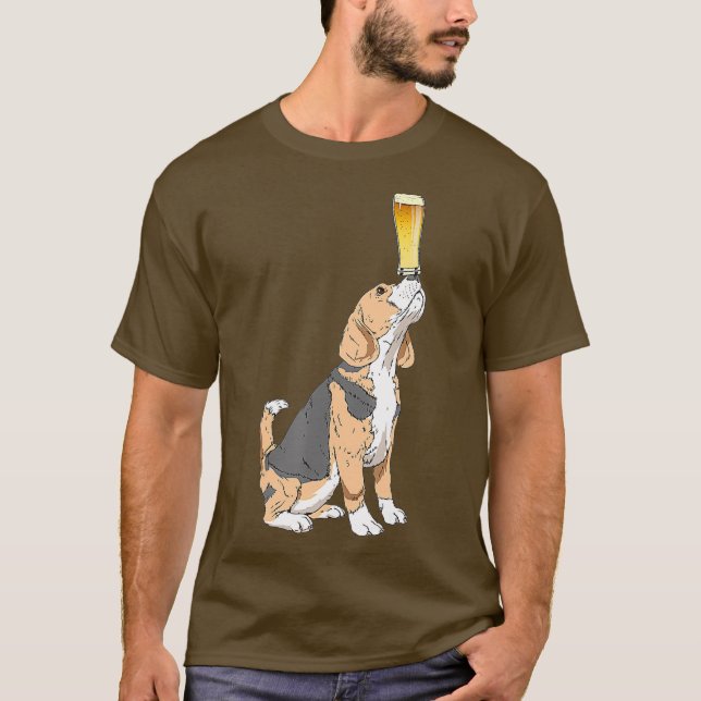 Beagle Beer Lovers Shirt Bierbraut Shirt (Vorderseite)