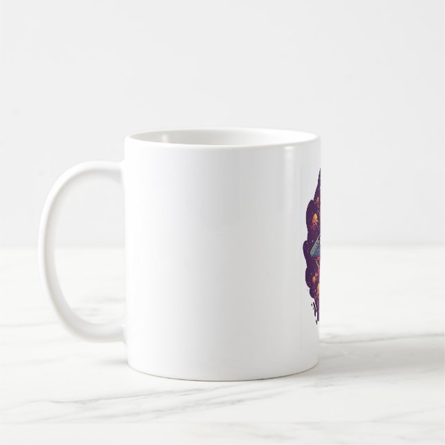 Beagle - Begegnung intergalaktischer Hunde Kaffeetasse (Links)
