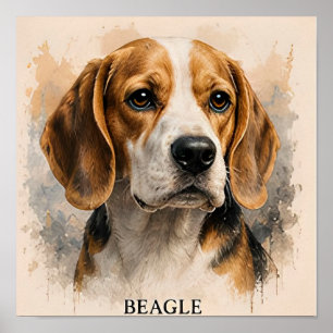 Beagle-Bester-Freund-Hunde-Liebhaber-Geschenk Poster