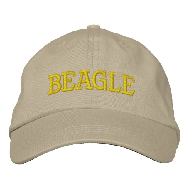 BEAGLE BESTICKTE BASEBALLKAPPE (Vorderseite)