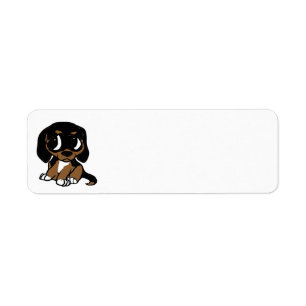 Beagle Black und Tan Cartoon