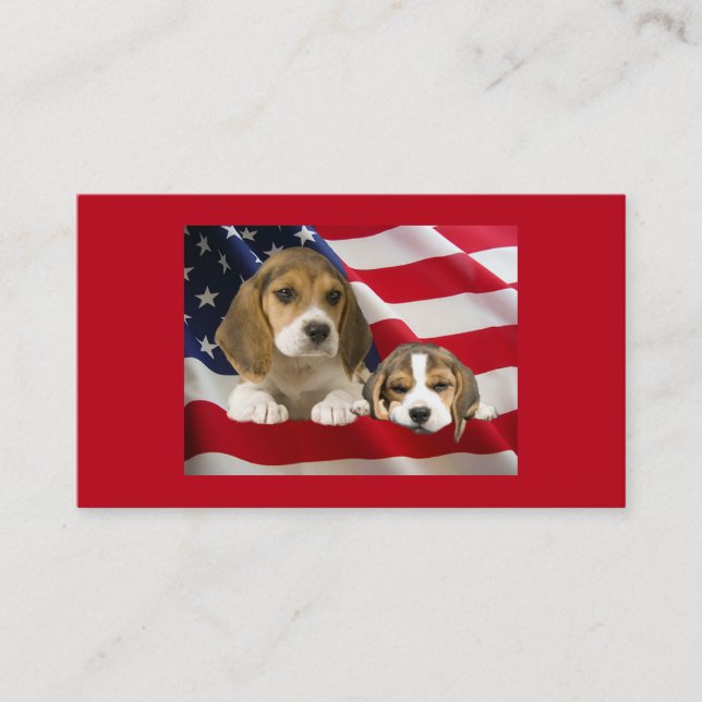 Beagle-Brüter-Geschäfts-Karte Visitenkarte (Vorderseite)