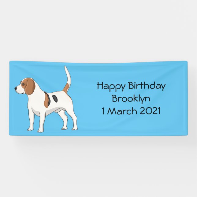 Beagle Cartoon Banner (Horizontal)
