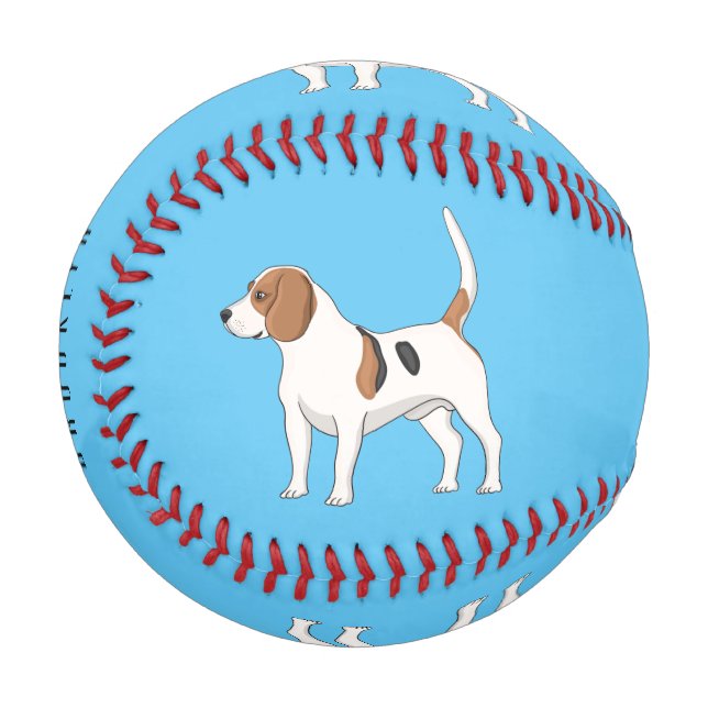 Beagle Cartoon Baseball (Vorderseite Links)