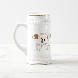 Beagle Cartoon Bierglas