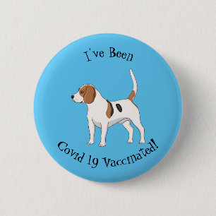 Beagle Cartoon Button