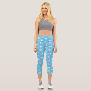 Beagle Cartoon Capri Leggings