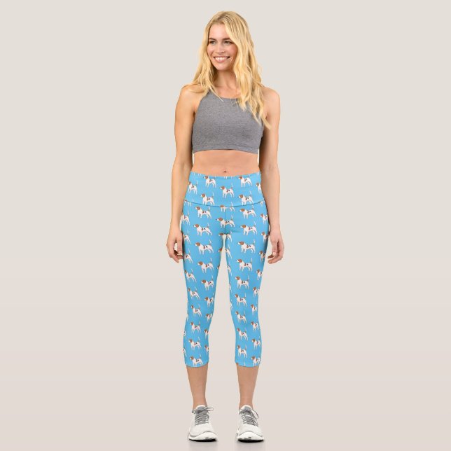 Beagle Cartoon Capri Leggings (Vorderseite)