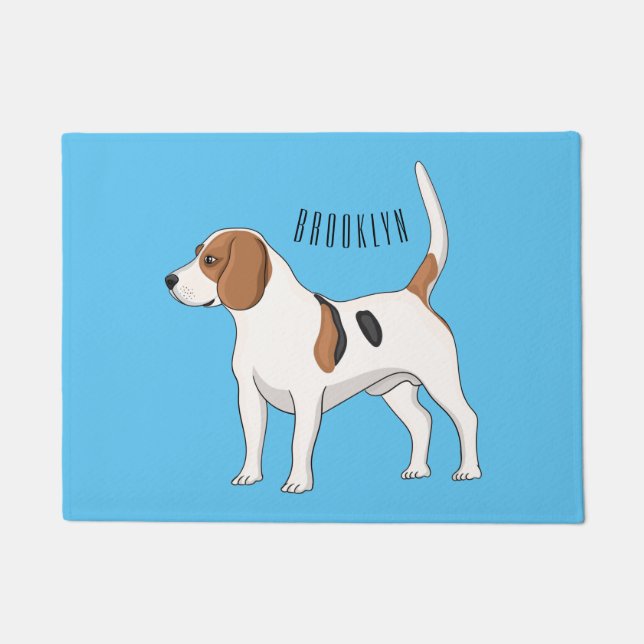 Beagle Cartoon Fußmatte (Vorderseite)