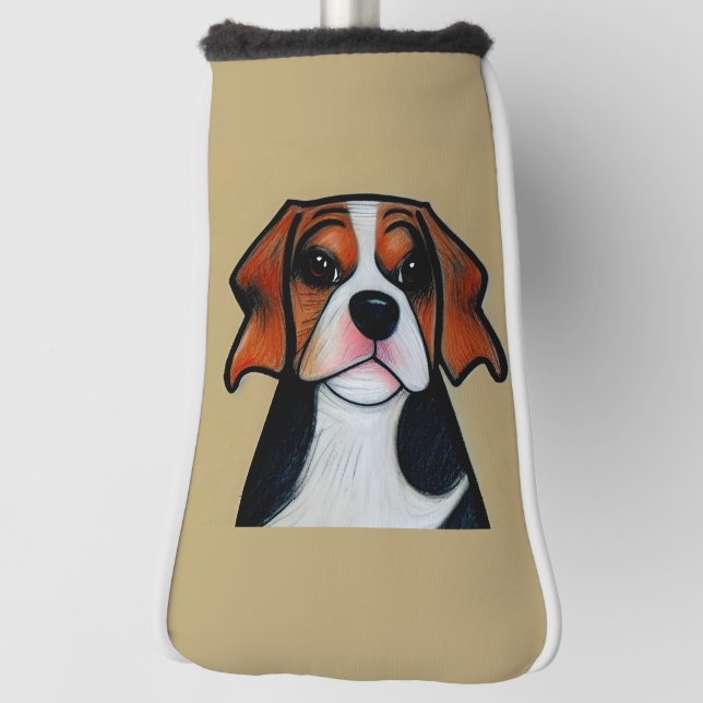 Beagle - Cartoon Golf Head Cover Golf Headcover (Rotieren 90)