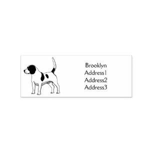 Beagle Cartoon Gummistempel