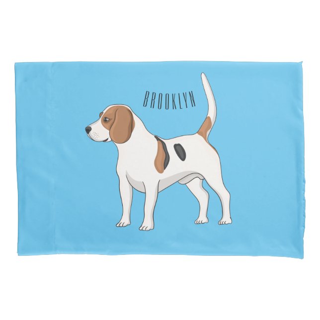 Beagle Cartoon Kissenbezug (Vorderseite)