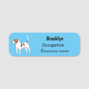 Beagle Cartoon Namensschild