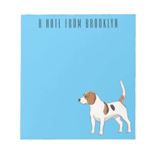 Beagle Cartoon Notizblock