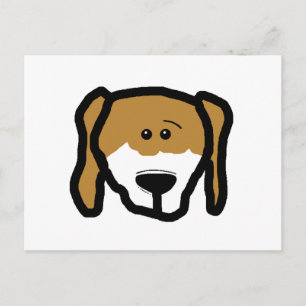 Beagle Cartoon Postkarte