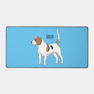 Beagle Cartoon Schreibtischunterlage