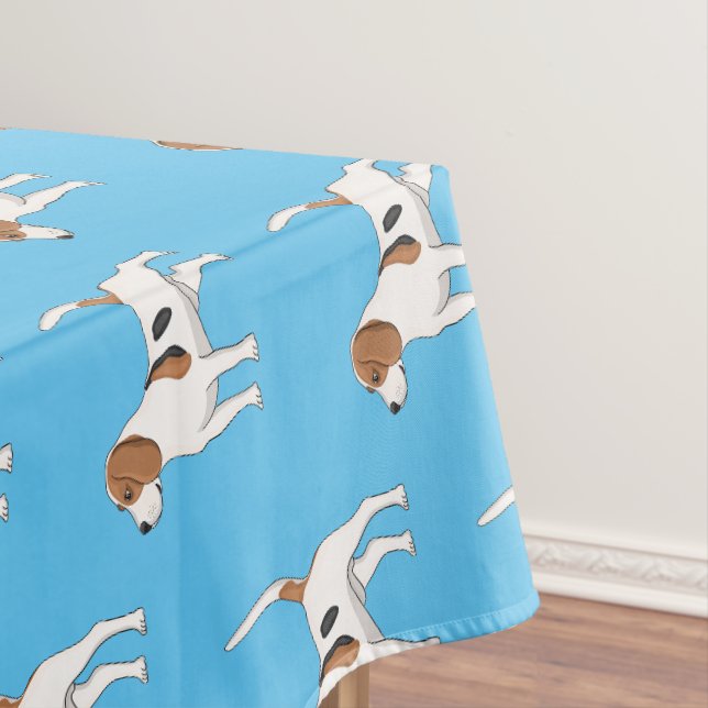 Beagle Cartoon Tischdecke (Beispiel)