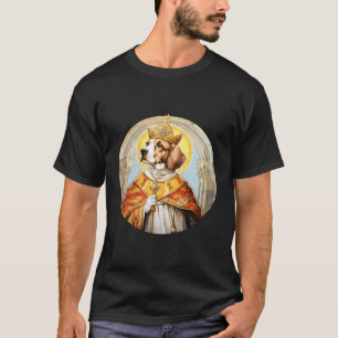 Beagle Der Papst Funny Dog Religiös T-Shirt
