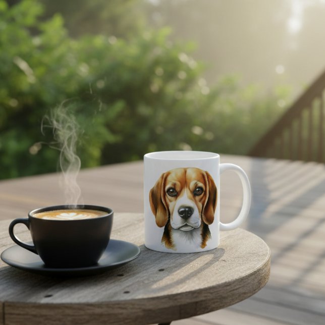 Beagle der Wasserfarbe Kaffeetasse (Von Creator hochgeladen)