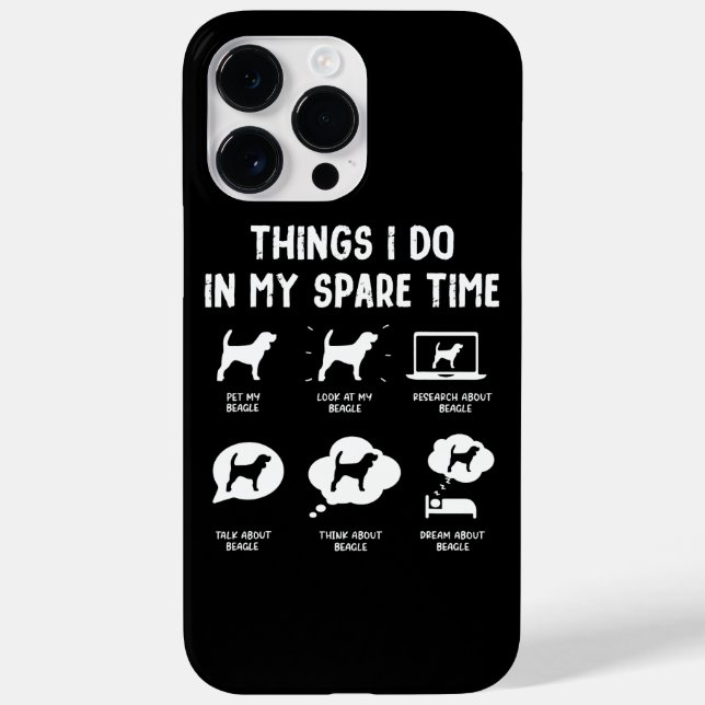 Beagle Dinge verbringen Zeit und sonnigen Beagle Case-Mate iPhone 14 Pro Max Hülle (Rückseite)